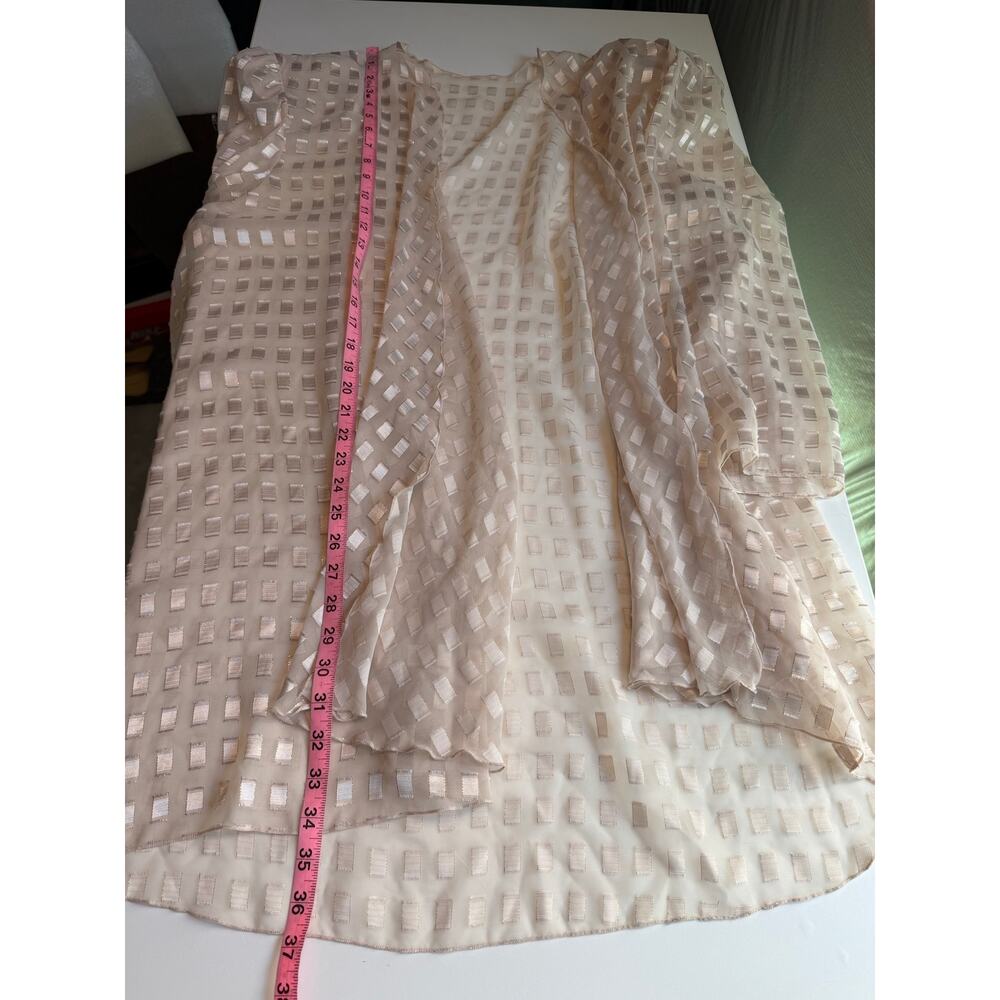 Patra Womens Dress Cardigan Set Size 24 Cream Gold Mother of Bride Modest Church - Picture 13 of 16